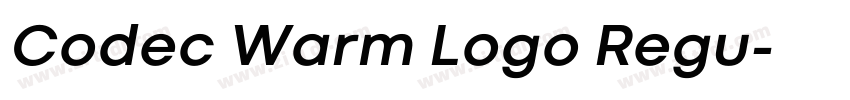 Codec Warm Logo Regu字体转换